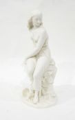 Victorian Minton Parian figure of Miranda, after a model by John Bell,