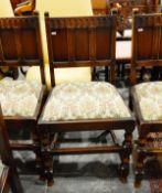 Set of four reproduction hall chairs