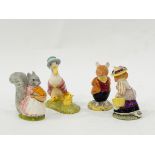 Pair of Royal Doulton figures of Lord and Lady Woodmouse from the Brambly Hedge Collection,