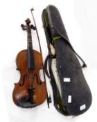 Violin, the internal label reading "Copie de Nicolaus Gagliano Facet Neapanno 1717",
