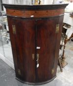 19th century mahogany corner cabinet, tooth moulding cornice, walnut,