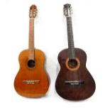 Hokada acoustic guitar and a Montana acoustic guitar, model no.