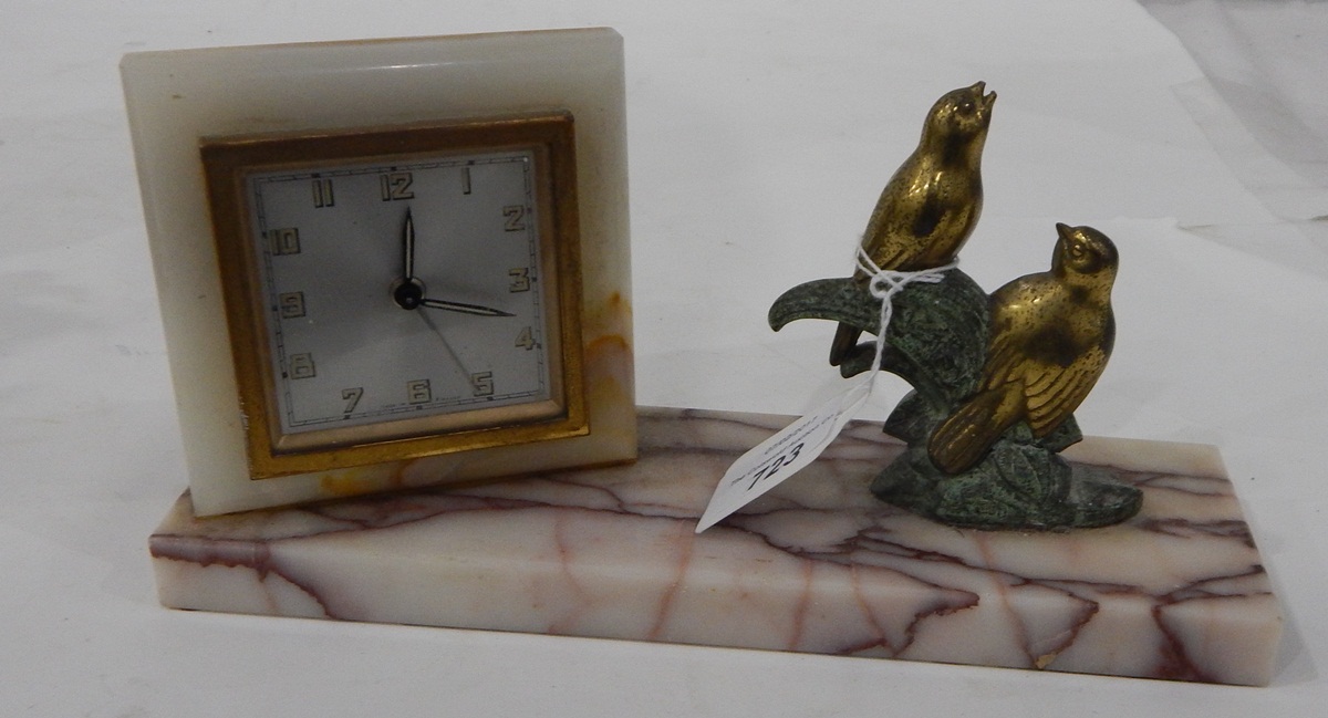 French Art Deco mantel clock,