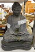 Large seated Buddha on a plinth, 53cm high approx.