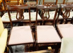Set of four modern boardroom chairs with shaped splats,