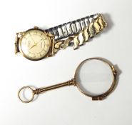Bernex gentleman's wristwatch together with a pair of lorgnettes