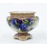 Royal Worcester pedestal bowl,