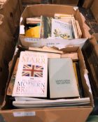 Quantity of assorted hardback and paperback books ( 2 boxes)