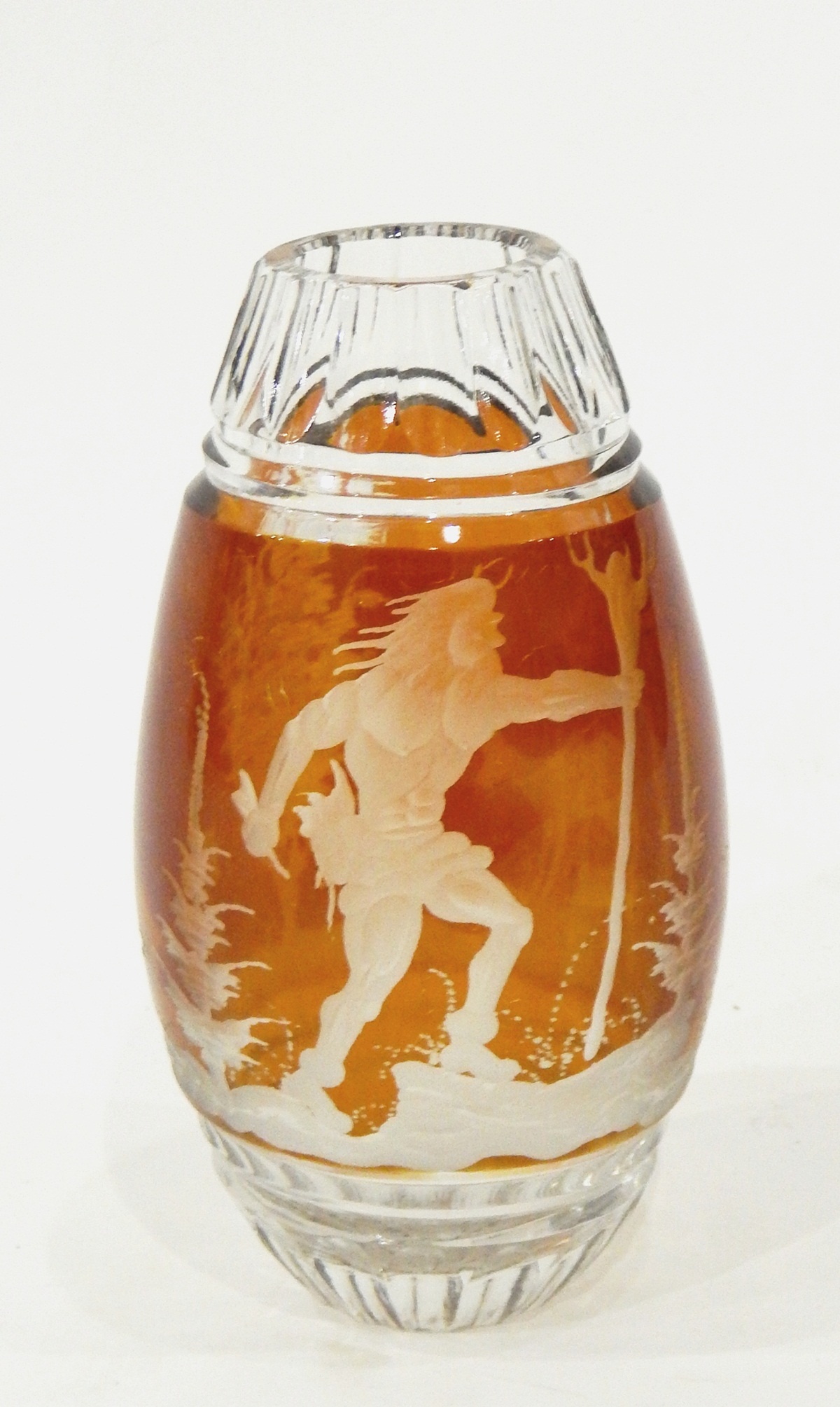 Continental flash glass vase,