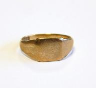 Two 9ct signet rings,