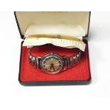 Old Zenith wristwatch, a Timex wristwatch with stainless steel bracelet,