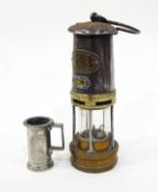 E Thomas & Williams Limited of Aberdare miner's lamp, No.B/136, Cambrian Type No.