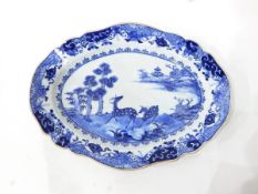 Two Chinese blue and white dishes,