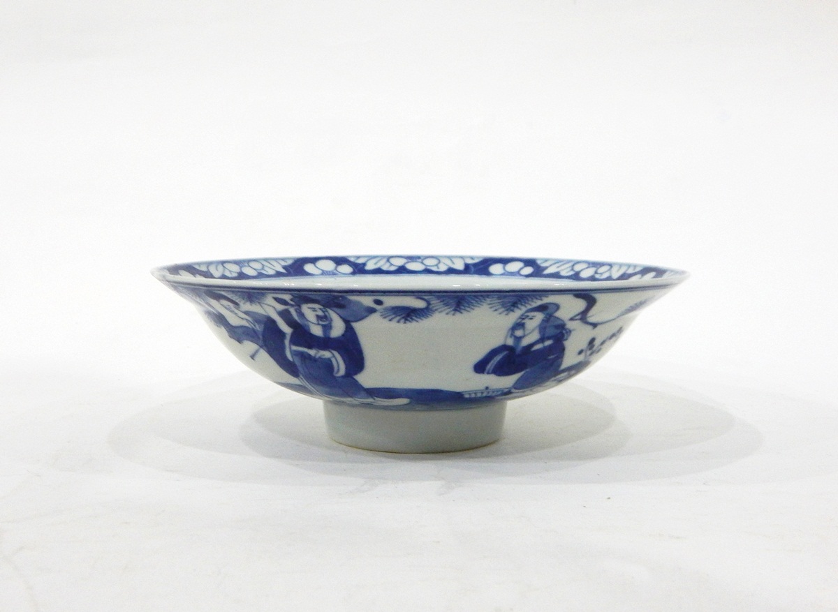 Two Chinese blue and white porcelain bowls,
