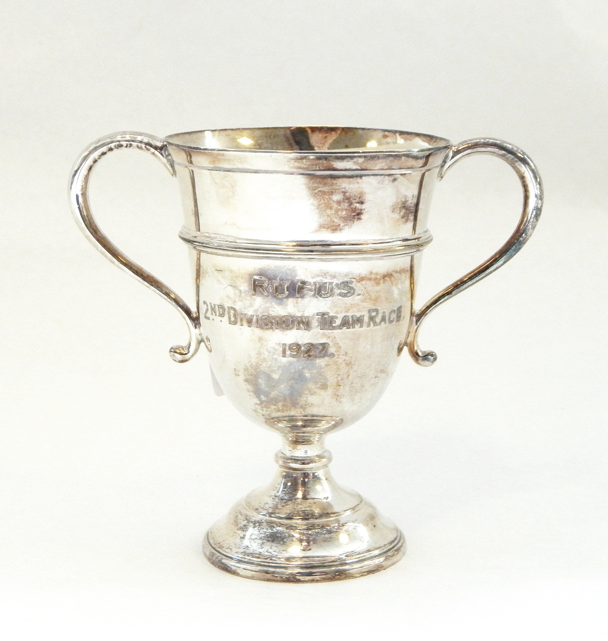 Silver two-handled trophy by H Phillips, London 1928 with presentation inscription, - Image 3 of 4