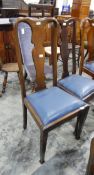 Matched set of eleven Queen Anne style mahogany dining chairs viz.