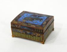 Early 20th century cloisonne box of rectangular form,