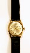 Gentleman's gold Avia Incabloc strap watch