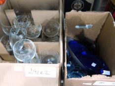 Assorted glassware ( 2 boxes)