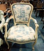 Bergere-style chair,