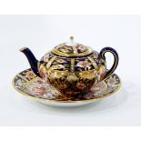 Royal Crown Derby miniature teapot,