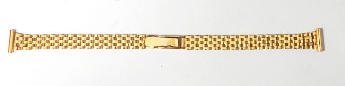 9ct gold lady's watch link chain bracelet,