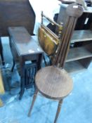 Edwardian stained as mahogany Sutherland table,