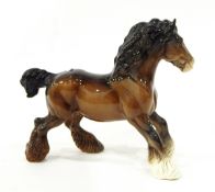 Beswick model of a cantering carthorse,