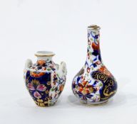 Royal Crown Derby two-handled vase and cover of baluster form,