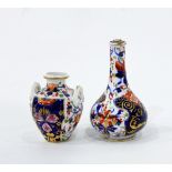 Royal Crown Derby two-handled vase and cover of baluster form,