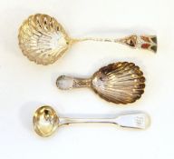 Victorian silver sugar sifter spoon,