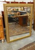 20th century gilt framed bevel edged mirror,