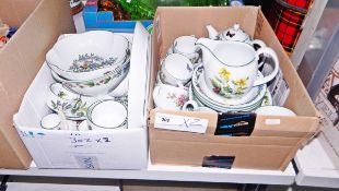 Royal Worcester part tea service ' Worcester Herbs' (2 boxes)
