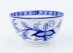 Set of eight Copeland coffee cans and saucers decorated with flowers and insects in blue and white