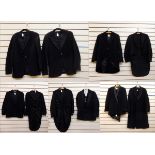 Various gentlemen's dinner jackets and tail coats including one three-piece dinner suit (10)