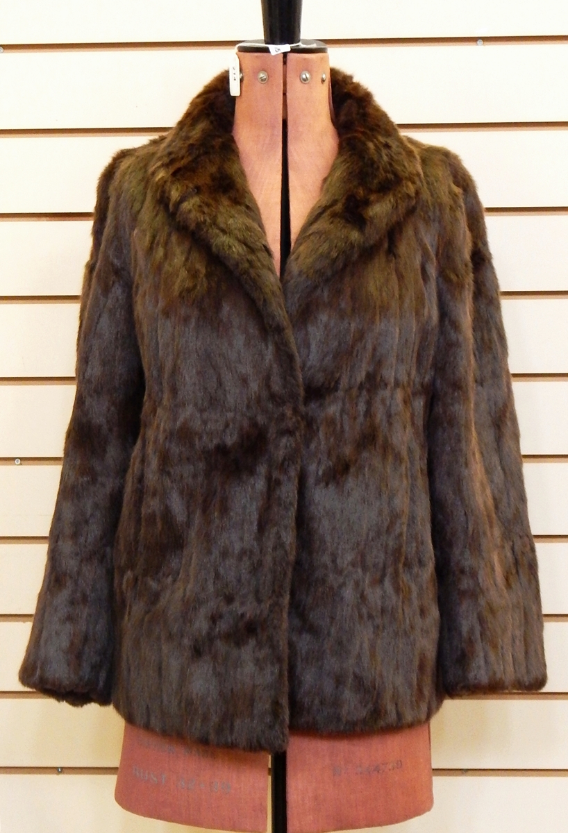 Two squirrel fur jackets, one dyed deep chestnut colour, - Image 3 of 3