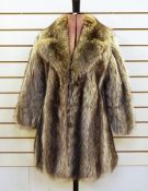 Vintage fur coat possibly wolf