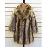 Vintage fur coat possibly wolf