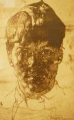 Stanley Spencer (1896-1980) Limited edition etching "Self Portrait", 73/75,