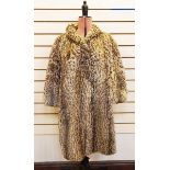 Vintage ocelot fur coat