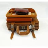 Vintage travelling case with fittings but no fitments,