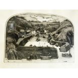 Graham Clarke Limited Edition Etching and Aquatint Mullion Cove, 181 out of 350, 28 x 40cm approx.