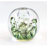 Orrefors Graal glass fish vase by Edward Hald