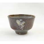 Ray Finch Winchcombe salt glazed tea bowl, stamped to base,