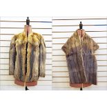 Vintage fur jacket together with a vintage stole (2)