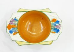 Clarice Cliff 'Autumn Crocus' oval dish,