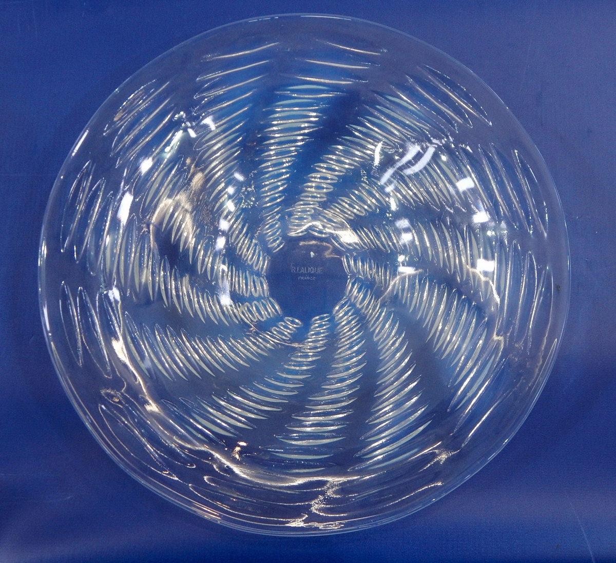 Lalique dish of Ondes pattern,