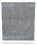 Bridget Riley (1931) Lithograph "Bridget Riley March 2nd - 27th 1965", Richard Feigen Gallery,