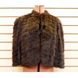 Vintage squirrel brown cape