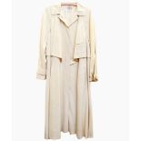 Vintage L'Estelle cream silk duster coat